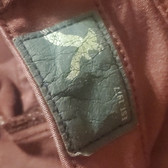 American Eagle Shosrts Womens Size  4 Burgundy Red Hi-rise Shortie Frayed-hem - Picture 2 of 6